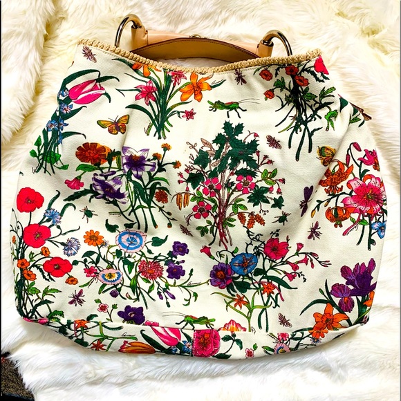 Gucci Horsebit Hobo Floral Princess Grace handbag - Picture 2 of 12